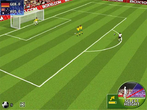 لعبة ضربات كأس العالم المباشرة